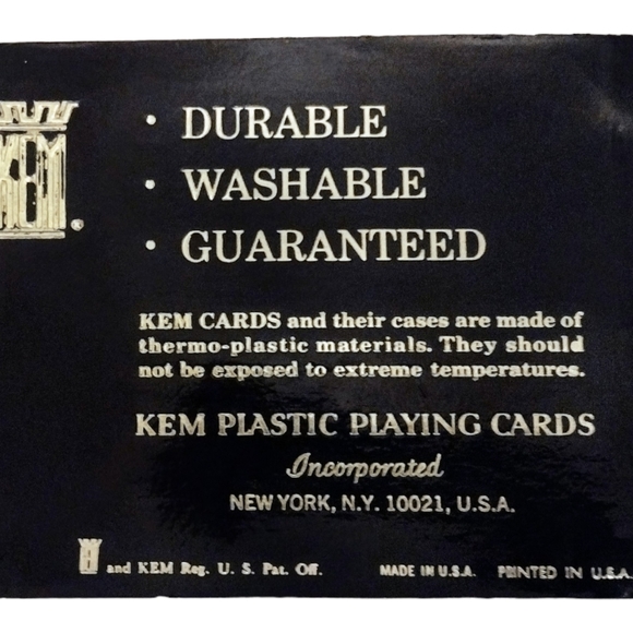 VINTAGE KEM POKER PLAYING CARDS. - Picture 4 of 5